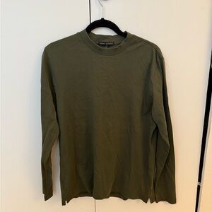 Robert Barakett Men's Army Green Long Sleeve Shirt